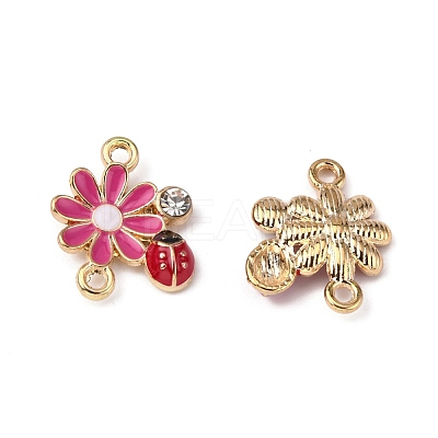 Zinc Alloy Enamel Connector Charms FIND-TAC0009-23KCG-03-1