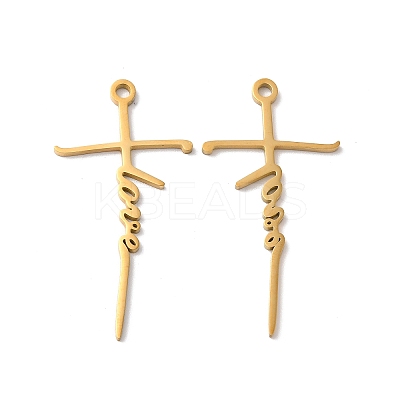Ion Plating(IP) 304 Stainless Steel Pendants STAS-H212-10G-1