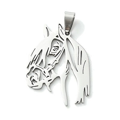 Non-Tarnish 201 Stainless Steel Pendants STAS-U003-20C-P-1