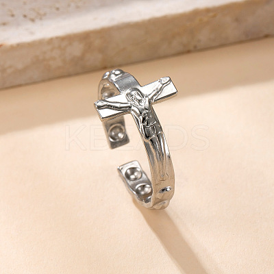 304 Stainless Steel Cuff Rings FS-WG8D32D-07-1