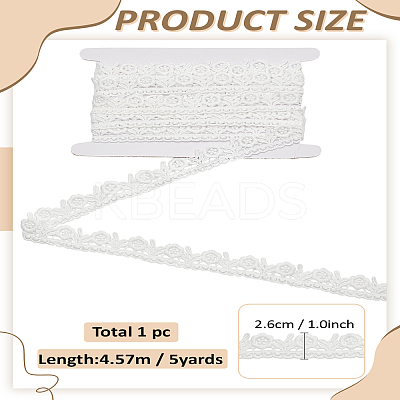 Milk Fiber Flower Lace Ribbon OCOR-LP0004-55C-1