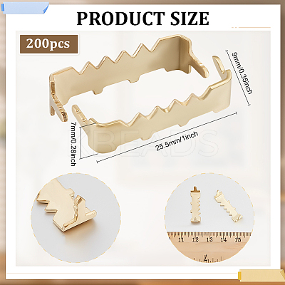 200Pcs Iron Picture Hook Hangers FIND-BC0014-44G-1