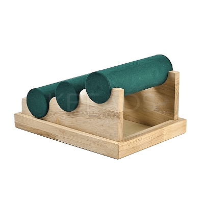 3-Tier Velvet Cloth Bar Bracelet Holder Stands BDIS-C002-01B-1