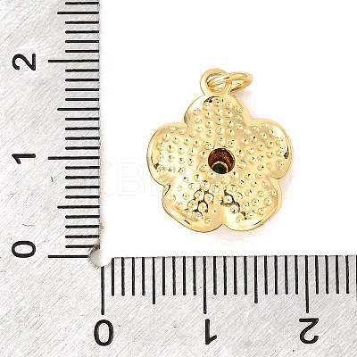 Brass Micro Pave Cubic Zirconia Pendants KK-A266-46G-1