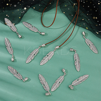 20Pcs Tibetan Style Alloy European Dangle Charms PALLOY-AB00231-1
