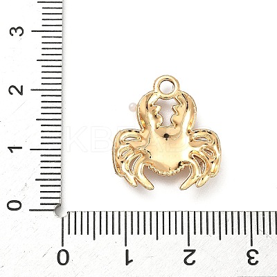 Plastic Imitation Pearl Pendants PALLOY-P313-10A-G-1