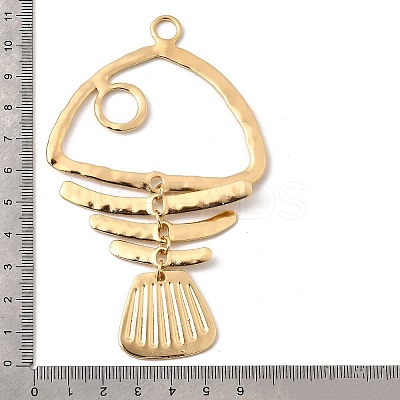 Brass Big Pendants KK-P321-01H-G-1
