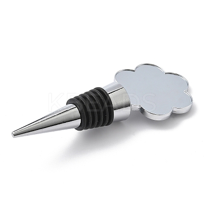 Alloy with Epoxy Wine Bottle Stoppers Cabochon Settings LS-AJEW-G007-01A-1