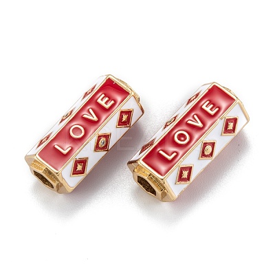 Real 18K Gold Plated Brass Micro Pave Clear Cubic Zirconia Tube Beads ZIRC-A020-25G-1