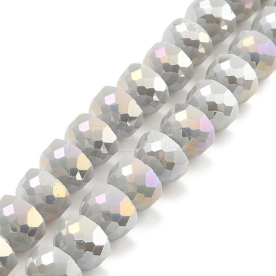 AB Color Plate Glass Beads Strands EGLA-P051-02A-B07-1