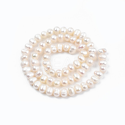 Natural Cultured Freshwater Pearl Beads Strands LS-PEAR-N013-04B-01-1