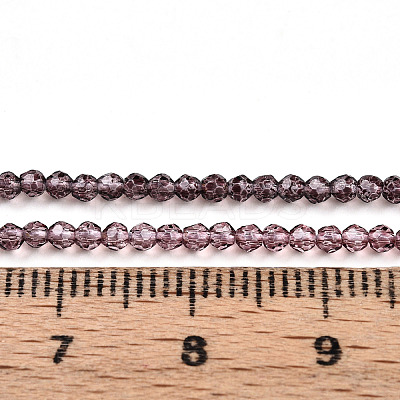 Transparent Gradient Color Glass Beads Strands LS-GLAA-H021-01A-22-1