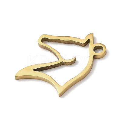 Animal Theme 304 Stainless Steel Pendants STAS-D213-02C-G-1
