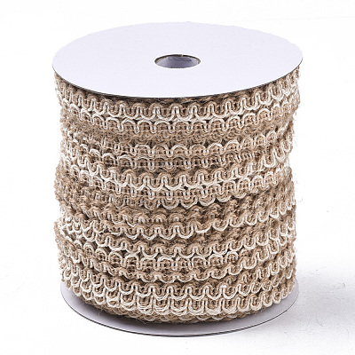 Braided Burlap Wave Ribbon OCOR-TAC0009-06-1