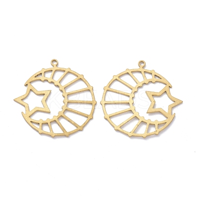 Brass Pendants KK-I010-10C-1