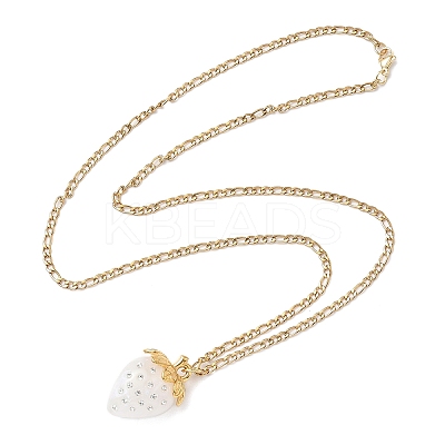 3Pcs Acrylic Rhinestone Pendant Necklaces NJEW-JN05442-1