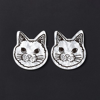 Opaque Acrylic Pendants SACR-G023-B02-1