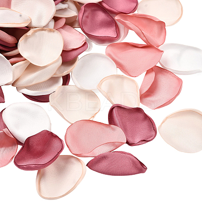 Polyester Artificial Rose Flower Petals AJEW-WH20067-107F-1
