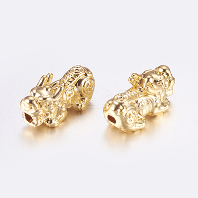 Long-Lasting Plated Alloy Beads PALLOY-G205-01G-1