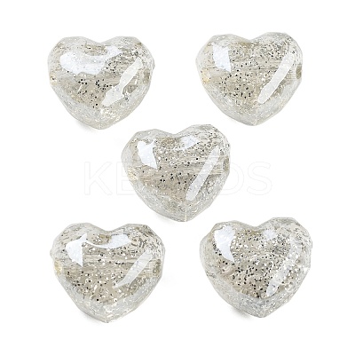 UV Plating Acrylic European Large Hole Beads X-OACR-S142-01C-1