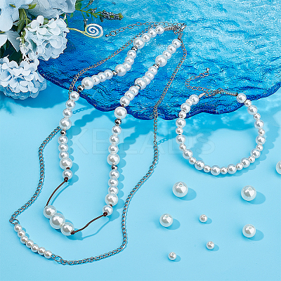 DIY Imitation Pearl Bracelet Necklace Making Kit DIY-PH0009-65-1