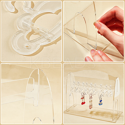 1 Set Acrylic Earring Hanging Display Stands EDIS-PH0001-45-1
