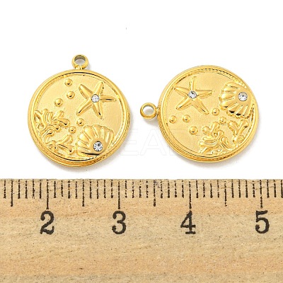 PVD Vacuum Plating 304 Stainless Steel Pendants STAS-L278-025G-1