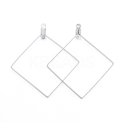 Tarnish Resistant 304 Stainless Steel Wire Pendants STAS-L238-076P-1