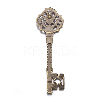 Key Tibetan Style Pendant Rhinestone Settings LS-TIBEB-A101291-AB-LF-1