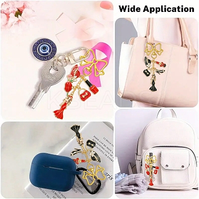 Women Bag Hat Shoes Alloy Enamel Pendant Decoration HJEW-YW00080-01-1