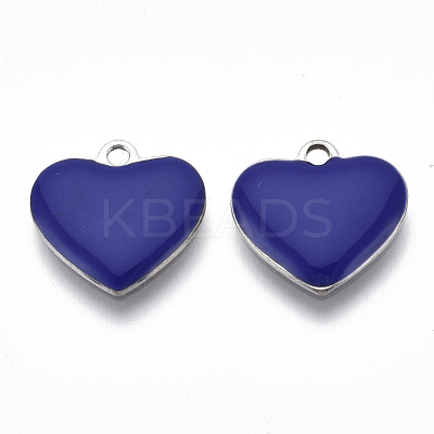 201 Stainless Steel Enamel Charms STAS-N088-12-1