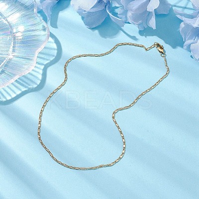 Brass Twisted Link Chain Necklaces NJEW-JN04866-1