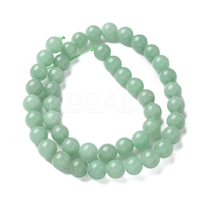 Natural Green Aventurine Round Beads Strands X-G-S150-8mm-2-1
