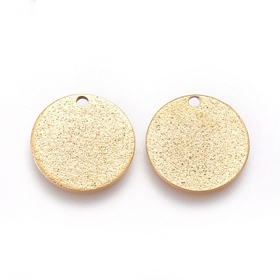 Ion Plating(IP) 304 Stainless Steel Charms STAS-E455-02G-15mm-1