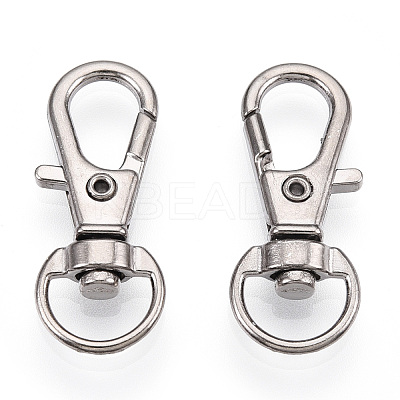 Alloy Swivel Lobster Claw Clasps X-FIND-T069-01A-P-1