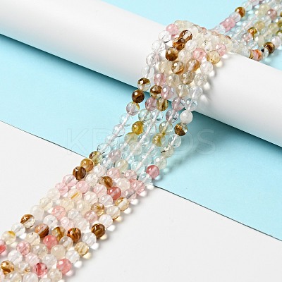 Cherry Quartz Glass Beads Strands G-P476-01B-01-1