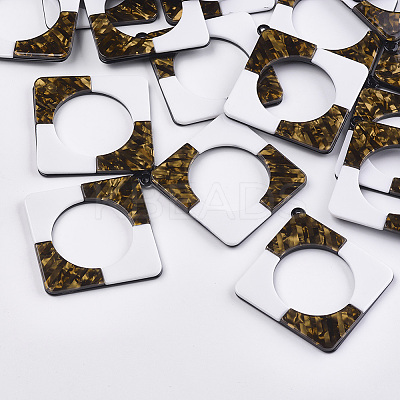 Cellulose Acetate(Resin) Big Pendants KY-S157-07A-1
