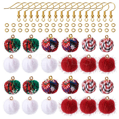 DIY Christmas Style Earring Making Kits DIY-TA0008-88-1