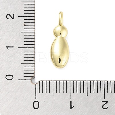 Rack Plating Brass Balloon Letter Pendants KK-C050-01G-I-1