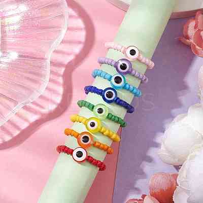 Glass Seed Beads Stretch Rings RJEW-JR00703-1