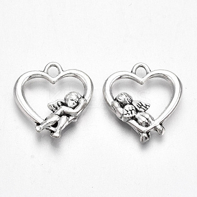 Tibetan Style Alloy Pendants X-TIBE-S323-087AS-RS-1