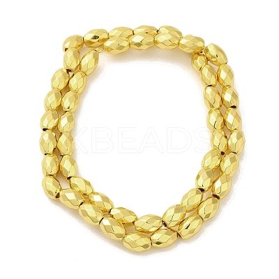 Electroplated Strong Magnetic Synthetic Hematite Beads Strands G-P518-03B-1