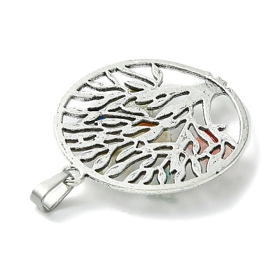 Antique Silver Tone Alloy Pendants PALLOY-JF02361-03-1