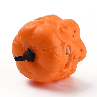 Halloween Resin LED Pumpkin Jack-O'-Lantern Light AJEW-Z004-03B-1