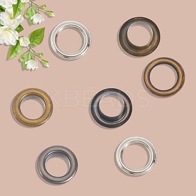 200 Sets 4 Colors Iron Grommet Eyelet Findings SCRA-GF0001-10A-01-1