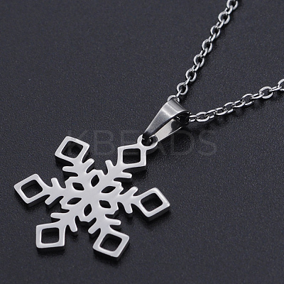 Non-Tarnish 201 Stainless Steel Pendants Necklaces NJEW-S105-JN724-45-1-1