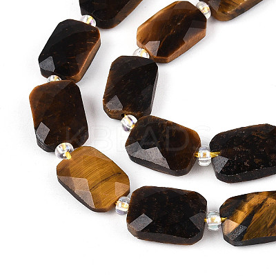 Natural Tiger Eye Beads Strands G-T139-79-1