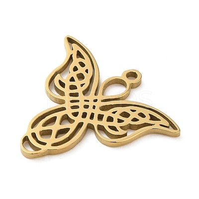 5Pcs 201 Stainless Steel Pendants STAS-B064-16G-1