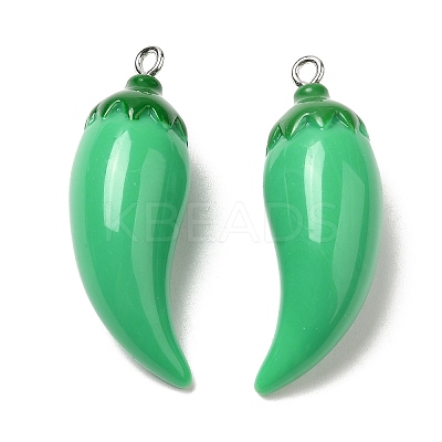 Opaque Resin Imitation Vegetables Pendants CRES-Z003-04A-1
