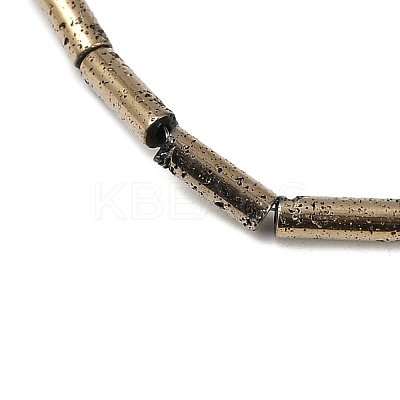 Electroplated Natural Lava Rock Beads Strands G-K388-03A-07-1